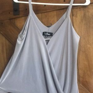 Lulus tank top light gray